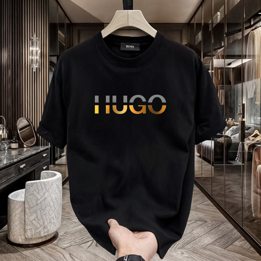 Men's Premium Selling T-Shirts (BD-HUGO GOLD+Prada)