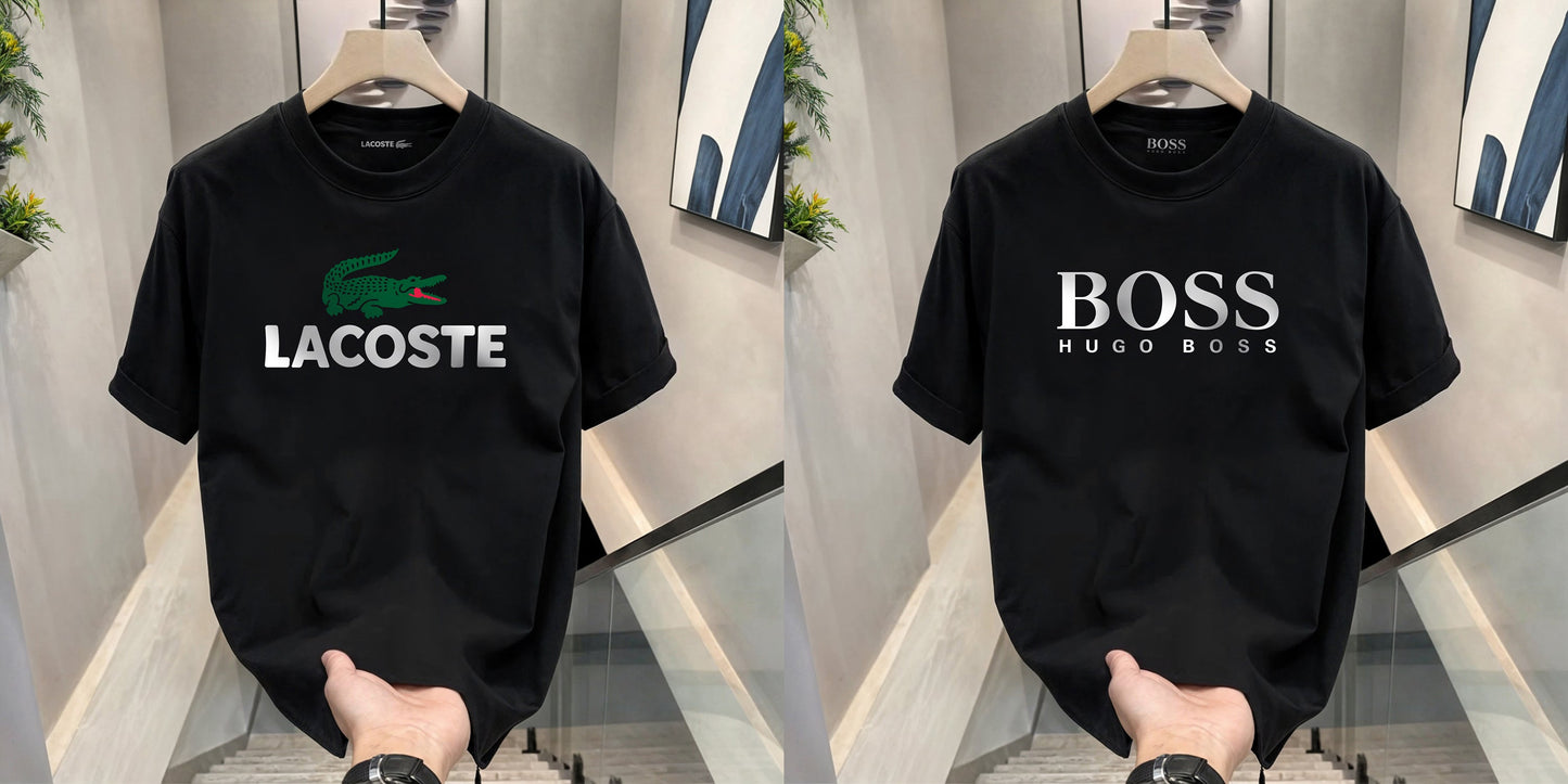 Men's Premium Selling T-Shirts (BD-LACOSTE+HUGO BOSS)