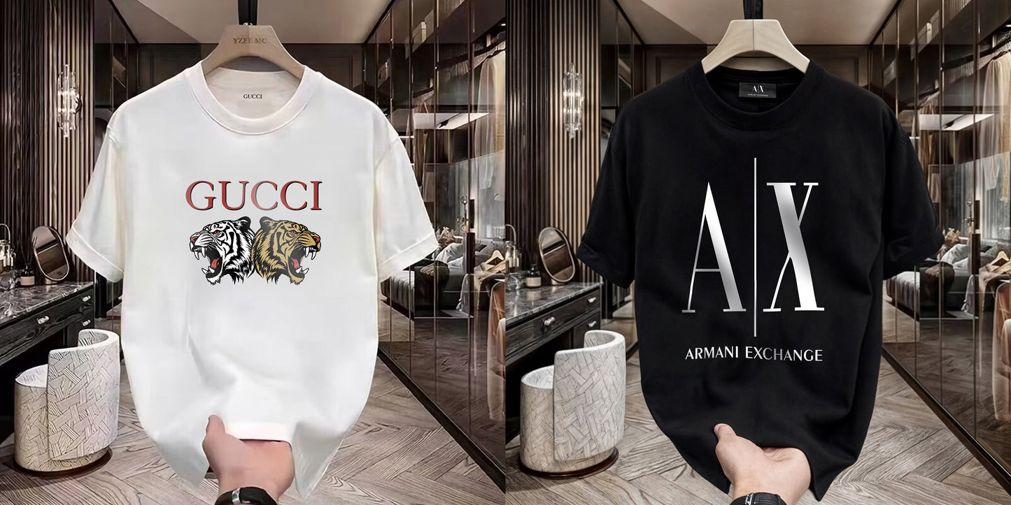 Men's Premium Selling T-Shirts (BD-GUCCI TIGER+AX FULL)