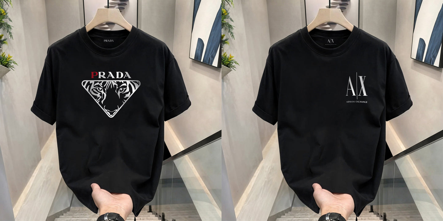 Men's Premium Selling T-Shirts (BD-Prada+ Small AX White)