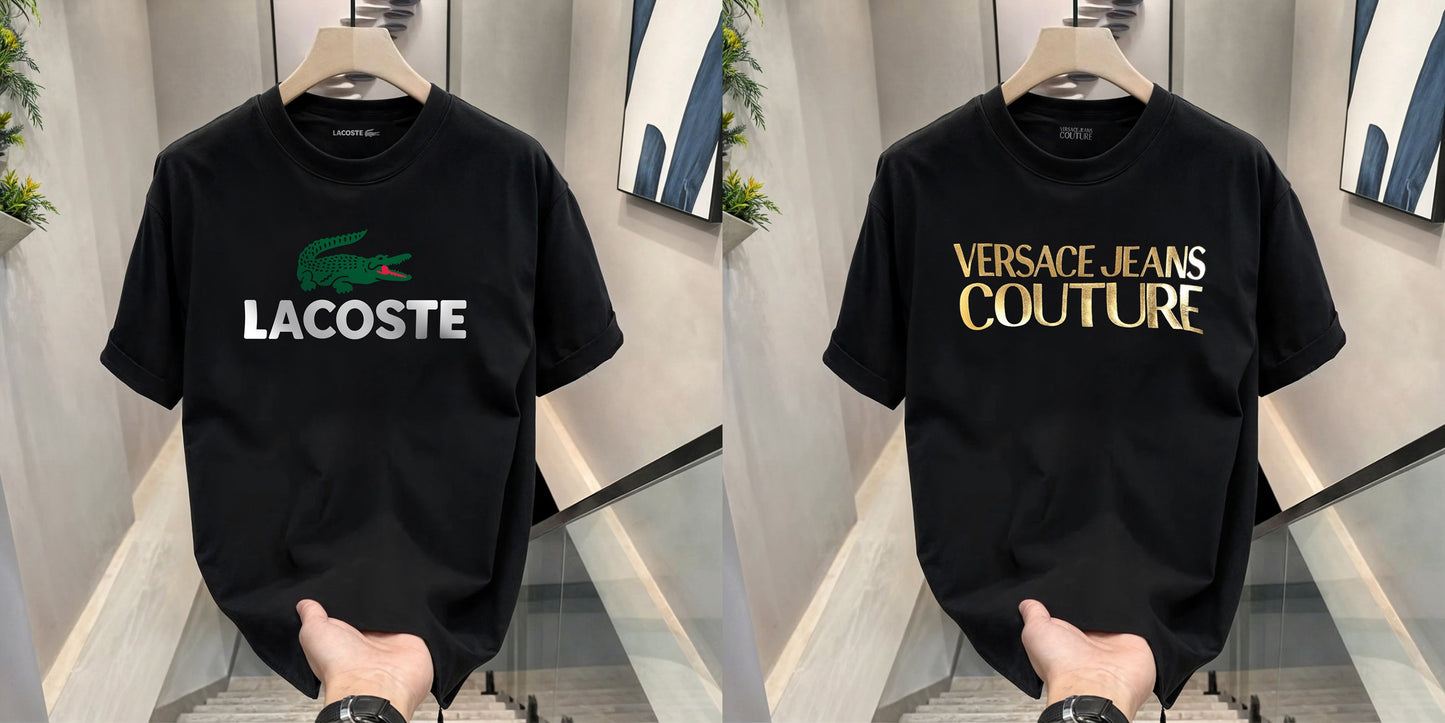 Men's Premium Selling T-Shirts (BD-LACOSTE+VERSACE)