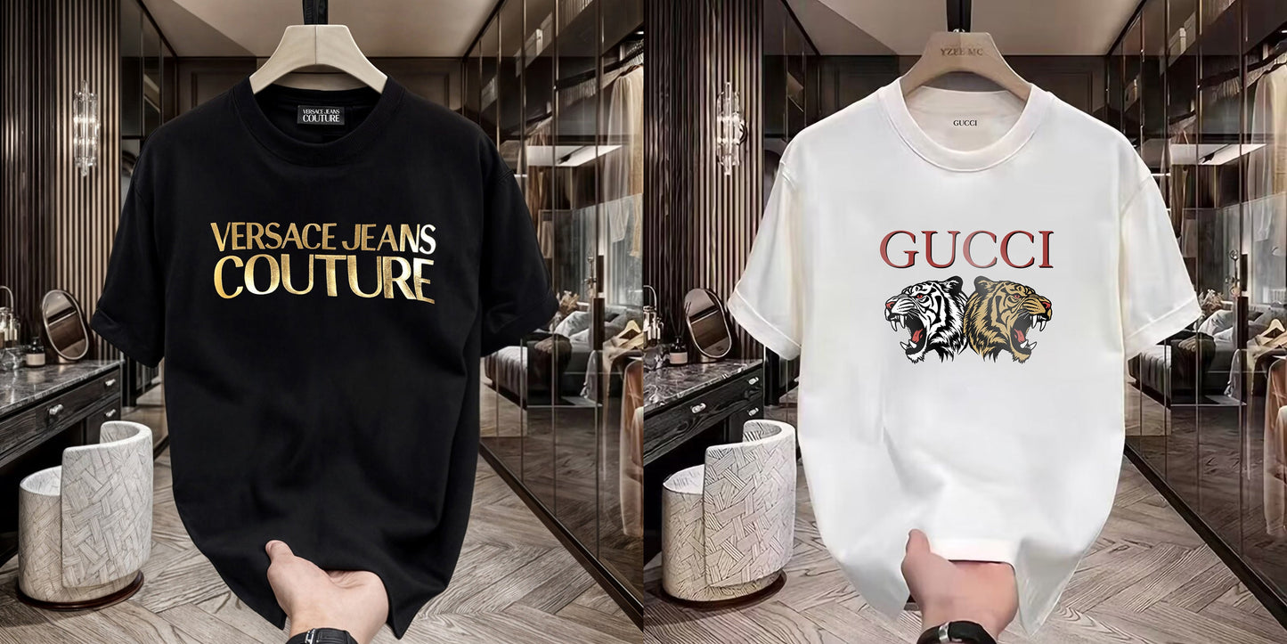 Men's Premium Selling T-Shirts (BD-Versace+Gucci Tiger)