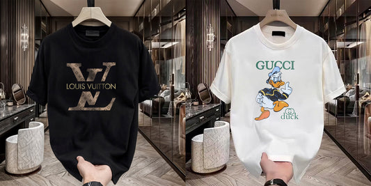 Men's Brand Premium Selling T-Shirt (BD-LV+GUCCI DUCK)