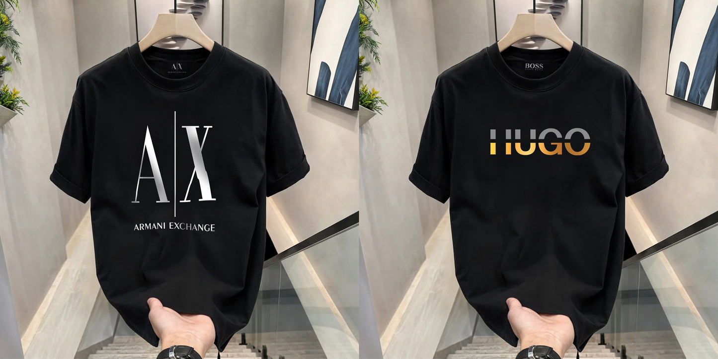 Men's Premium Selling T-Shirts (BD-AX FULL+HUGO GOLD)