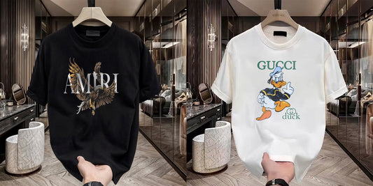 Men's Brand Premium Selling T-Shirt (BD-AMIRI+GUCCI DUCK)