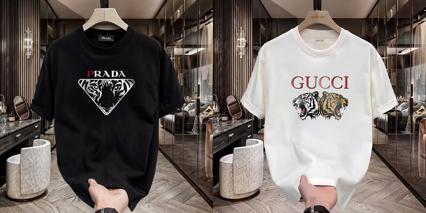 Men's Premium Selling T-Shirts (BD-PRADA+GUCCI TIGER)