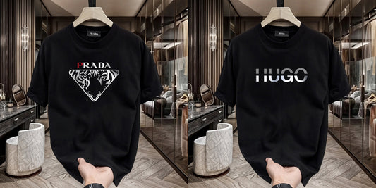 Men's Premium Selling T-Shirts (BD-PRADA+HUGO SILVER)