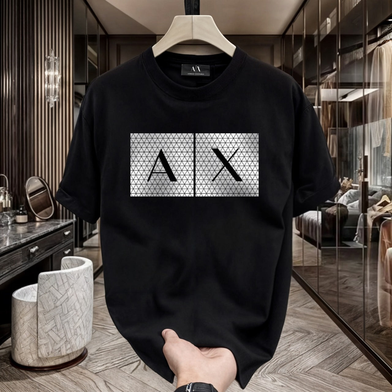 Men's Premium Selling T-Shirts (BD-SMALL AX BLACK+AX BIG BOX)