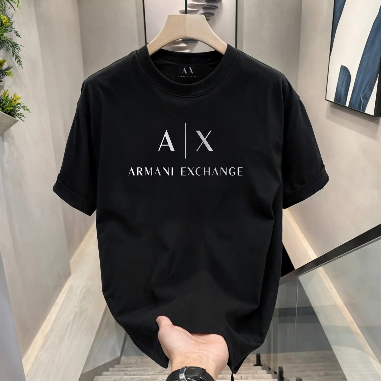 Men's Premium Selling T-Shirts (BD-BALMAIN GOLD+ AX WHITE)