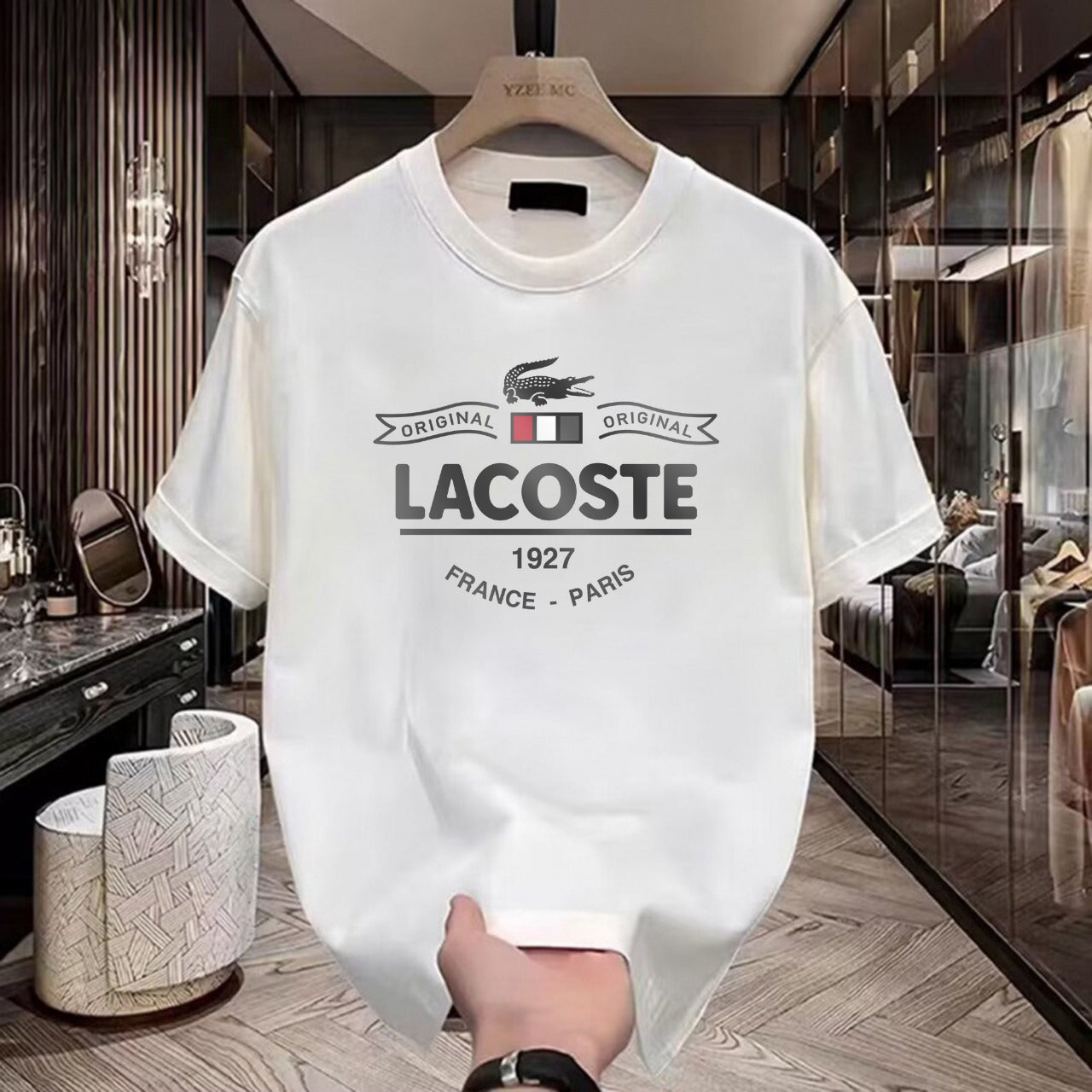 Men's Brand Premium Selling T-Shirt (BD-LV+LACOSTE PARIS)