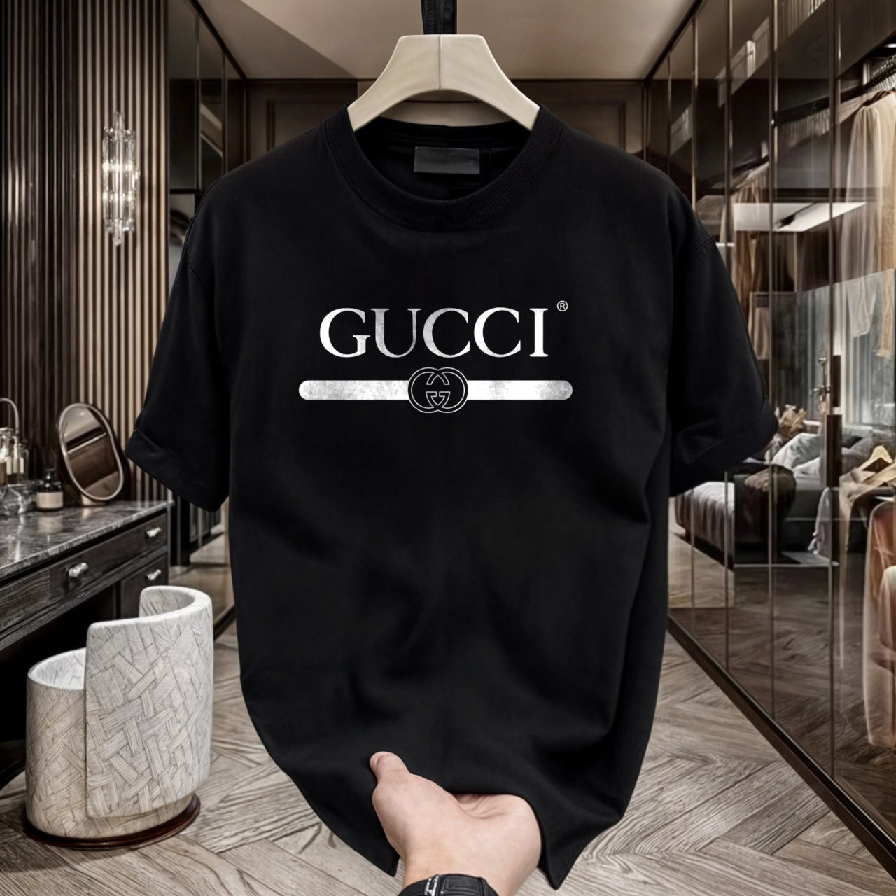 Men's Brand Premium Selling T-Shirt (BD-GUCCI+AX CUT)