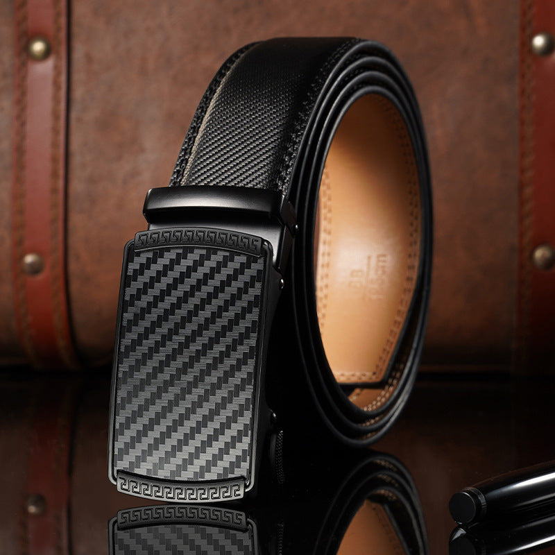 New PU Leather Men's Belt Without Teeth